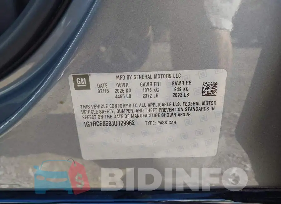 1G1RC6S53JU129962 Photo# 9