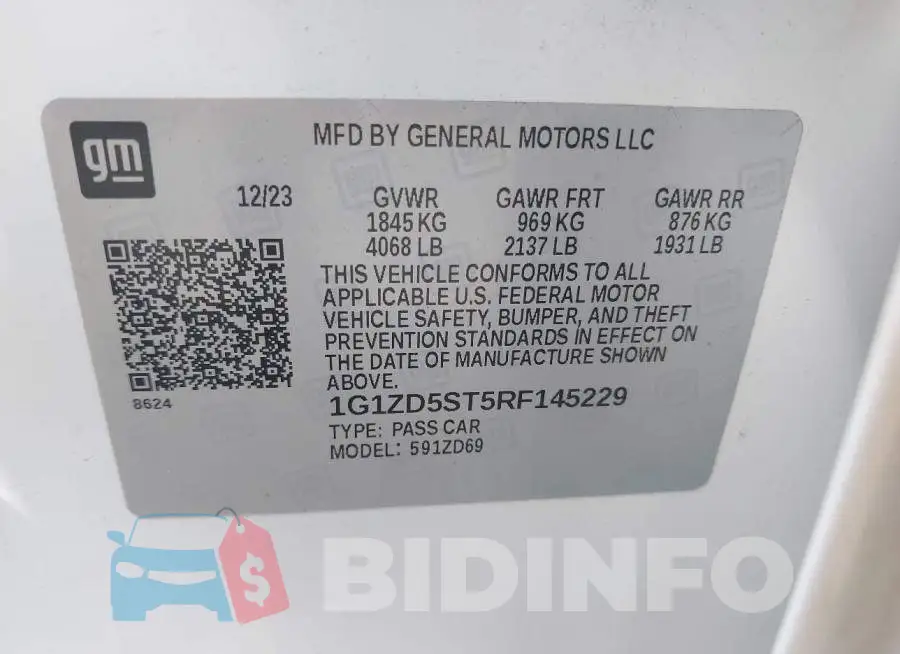 1G1ZD5ST5RF145229 Photo# 9