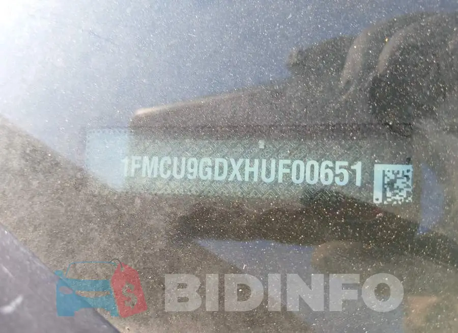 1FMCU9GDXHUF00651 Photo# 16