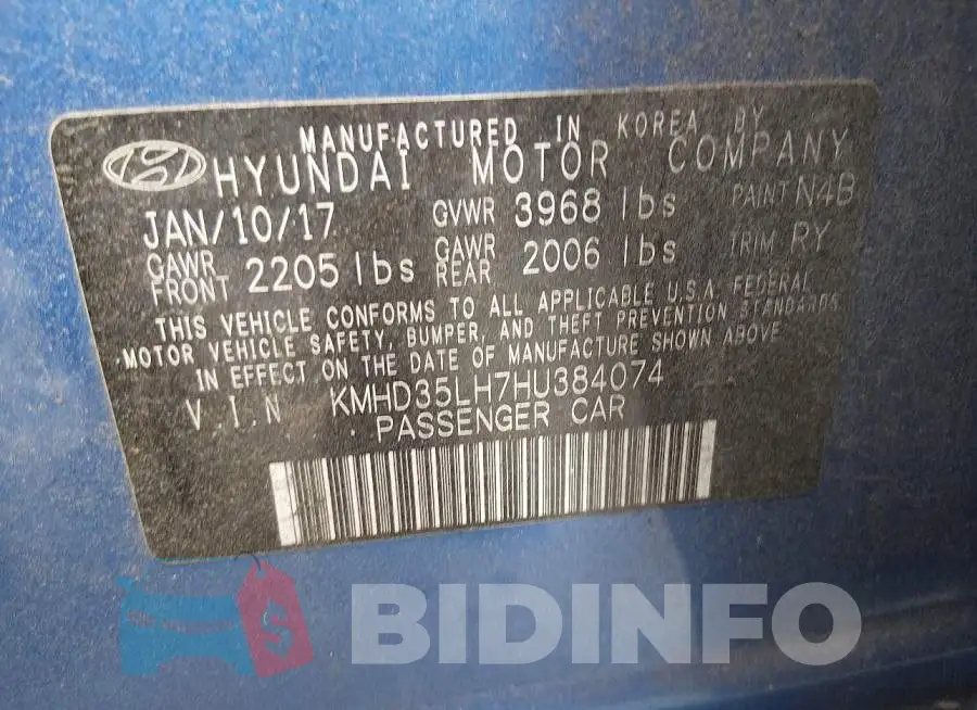 KMHD35LH7HU384074 Photo# 9