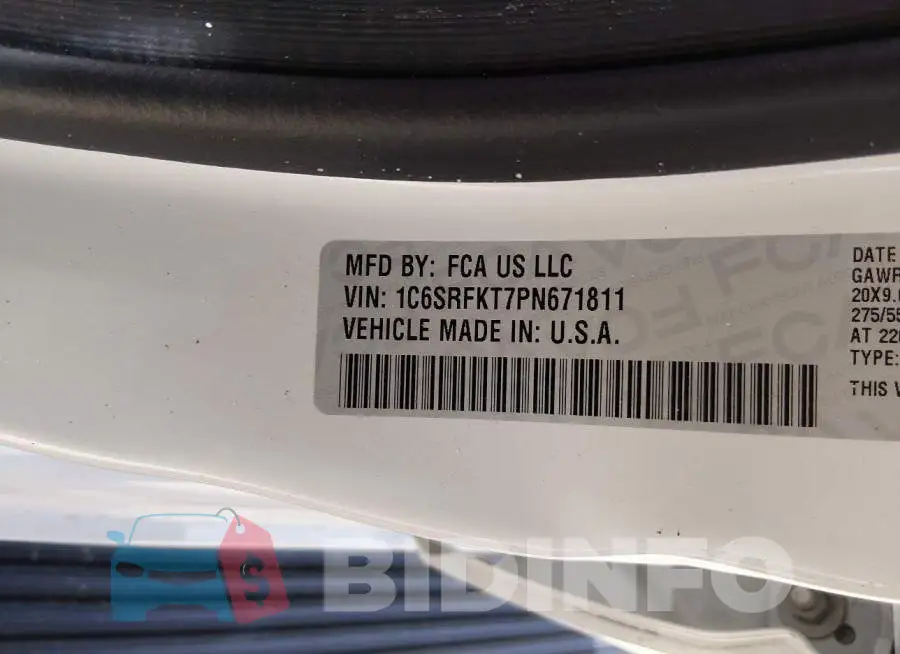 1C6SRFKT7PN671811 Photo# 9