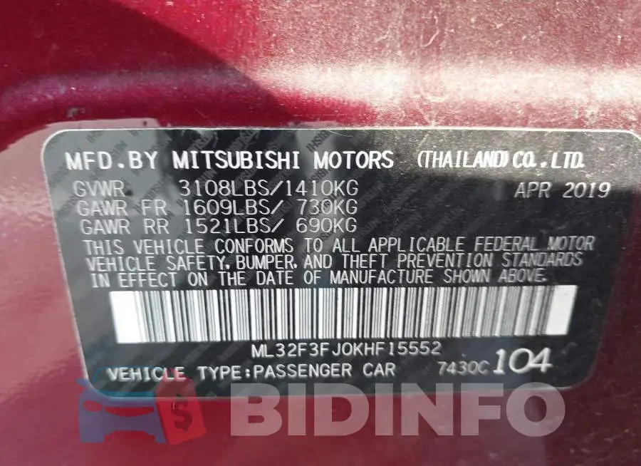 ML32F3FJ0KHF15552 Photo# 9