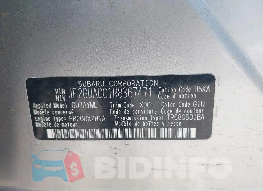 JF2GUADC1R8367471 Photo# 18