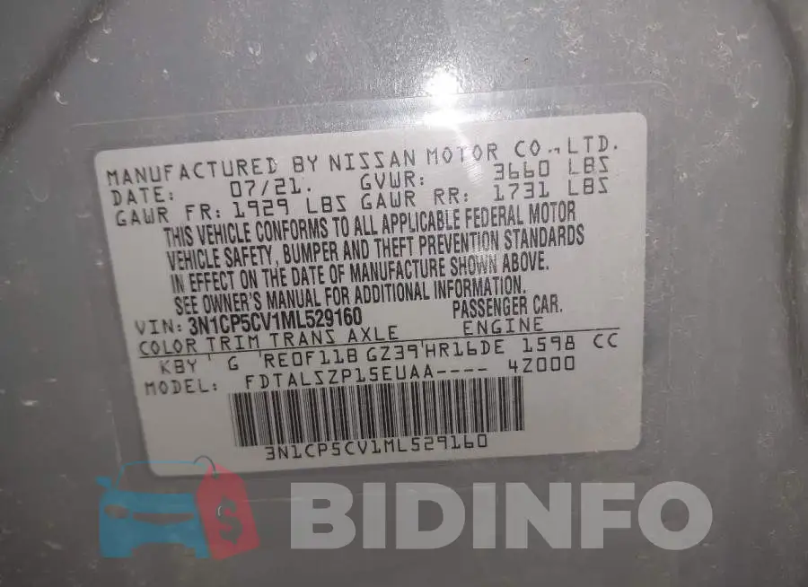 3N1CP5CV1ML529160 Photo# 9