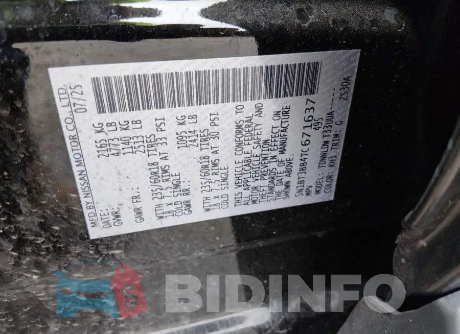 5N1BT3BB4TC671637 Photo# 9