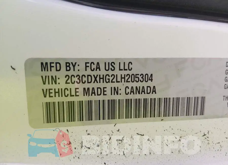 2C3CDXHG2LH205304 Photo# 9