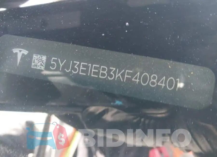 5YJ3E1EB3KF408401 Photo# 9