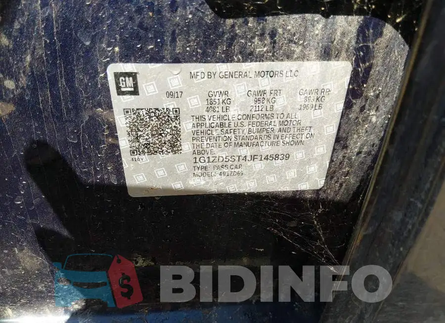 1G1ZD5ST4JF145839 Photo# 9