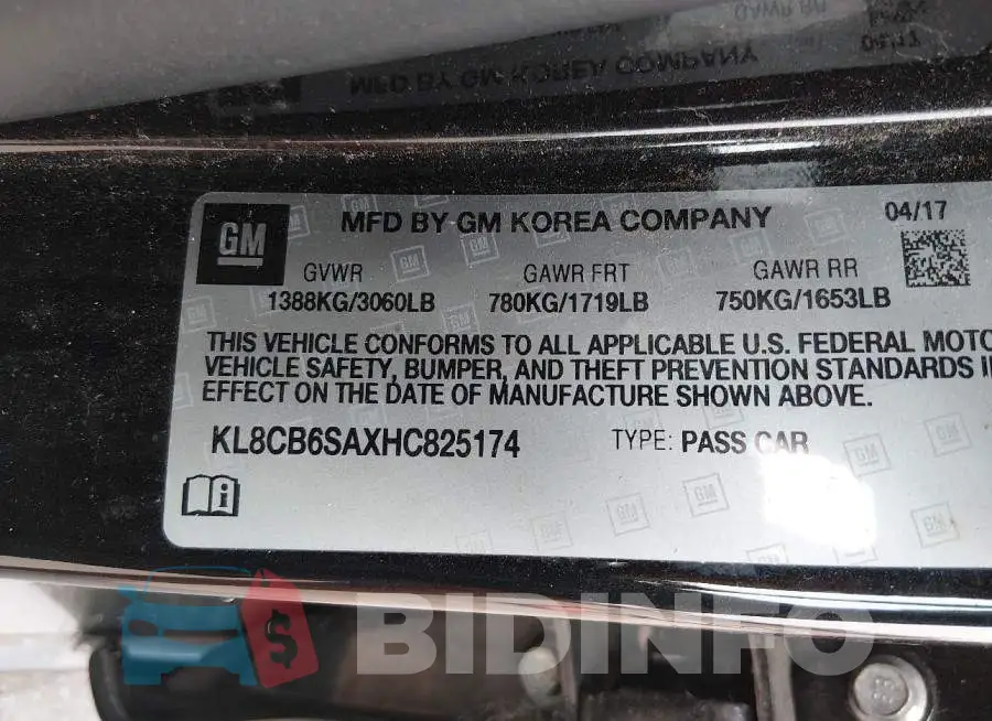 KL8CB6SAXHC825174 Photo# 9