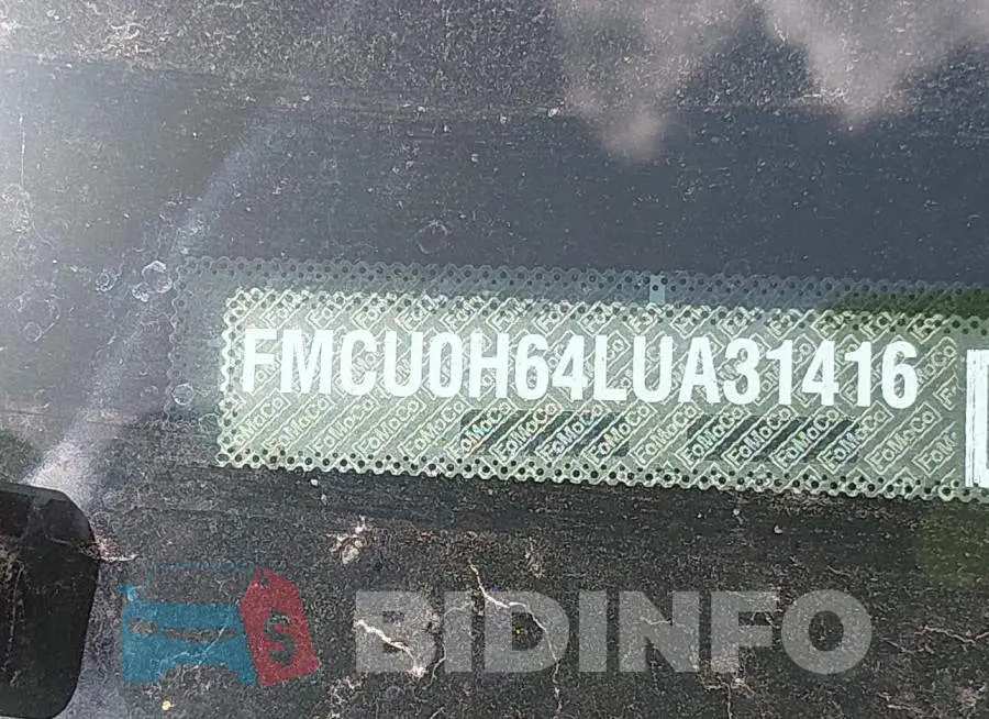 1FMCU0H64LUA31416 Photo# 9