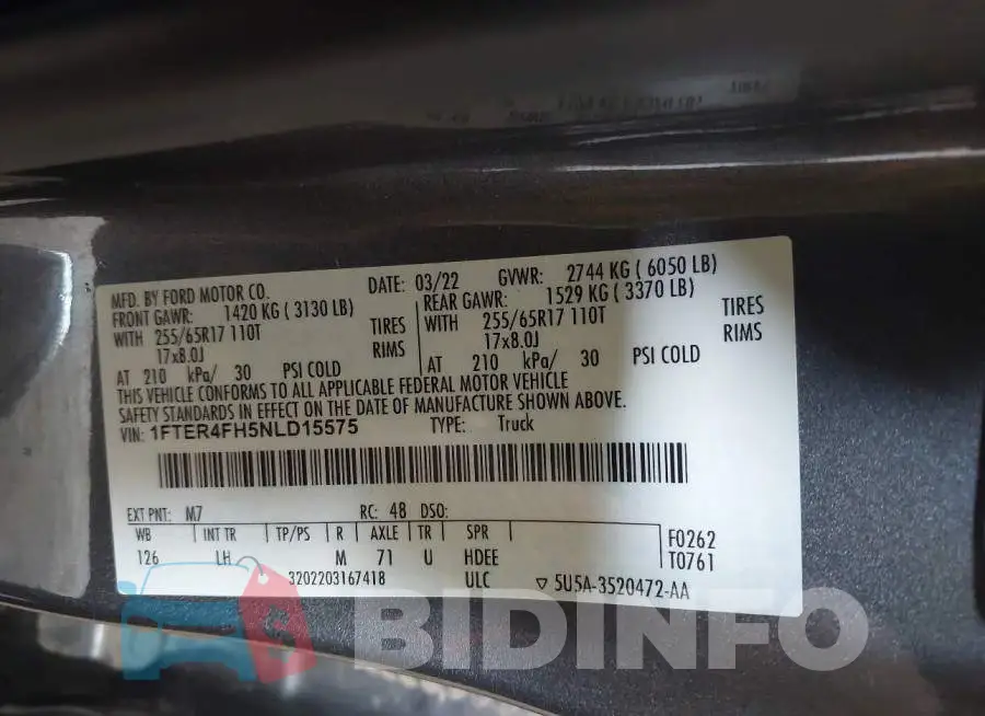 1FTER4FH5NLD15575 Photo# 9