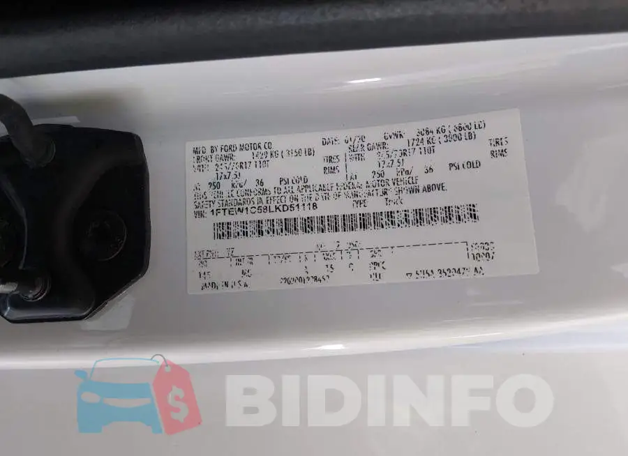 1FTEW1C58LKD51118 Photo# 9