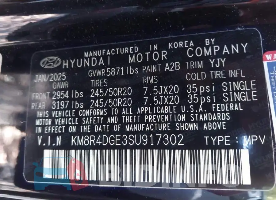 KM8R4DGE3SU917302 Photo# 9