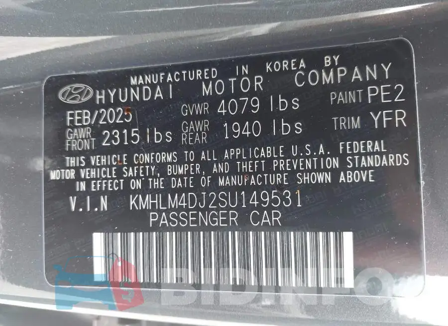 KMHLM4DJ2SU149531 Photo# 9