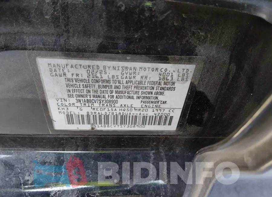 3N1AB8CV7SY308900 Photo# 9