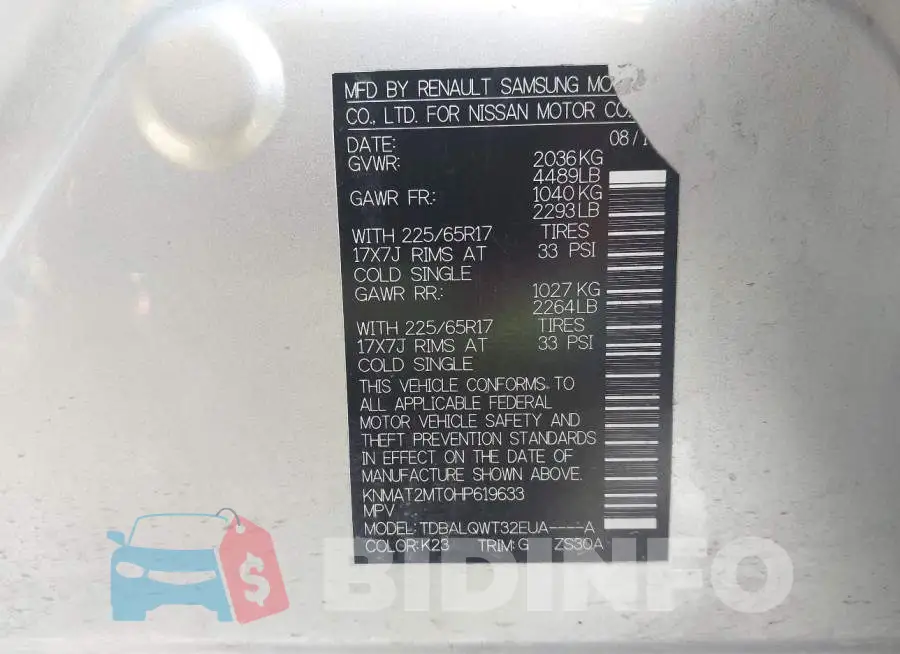 KNMAT2MT0HP619633 Photo# 9