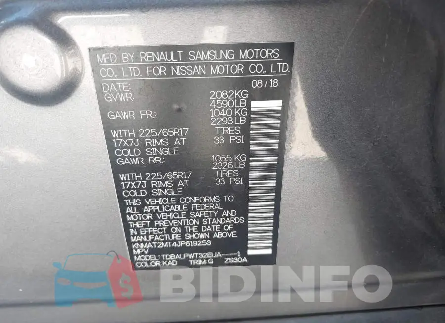 KNMAT2MT4JP619253 Photo# 9