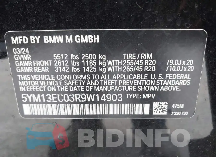 5YM13EC03R9W14903 Photo# 9