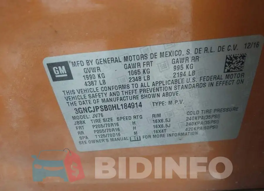 3GNCJPSB0HL184914 Photo# 9