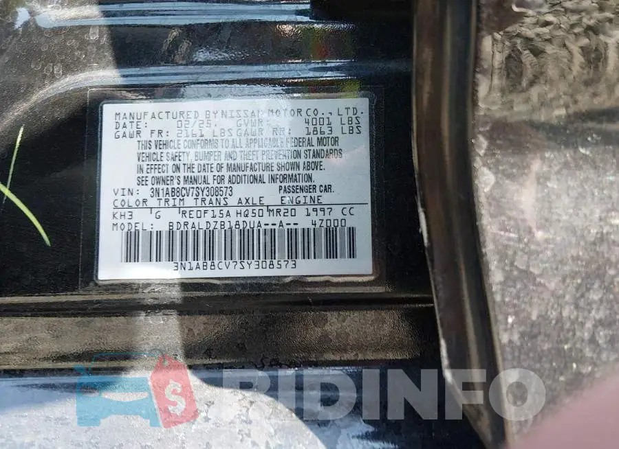 3N1AB8CV7SY308573 Photo# 9