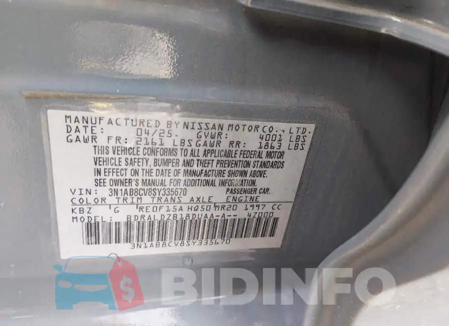 3N1AB8CV8SY335670 Photo# 9