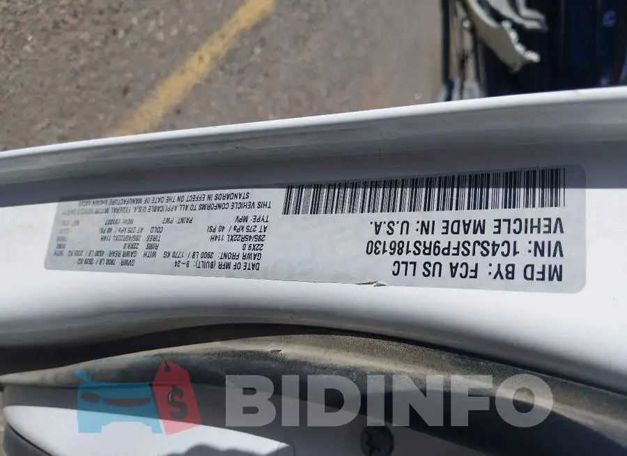 1C4SJSFP9RS186130 Photo# 9