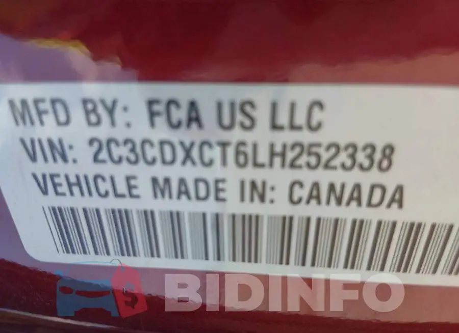 2C3CDXCT6LH252338 Photo# 9
