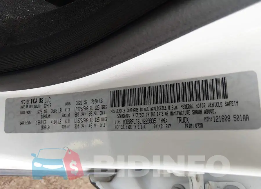 1C6SRFLT6LN229935 Photo# 9