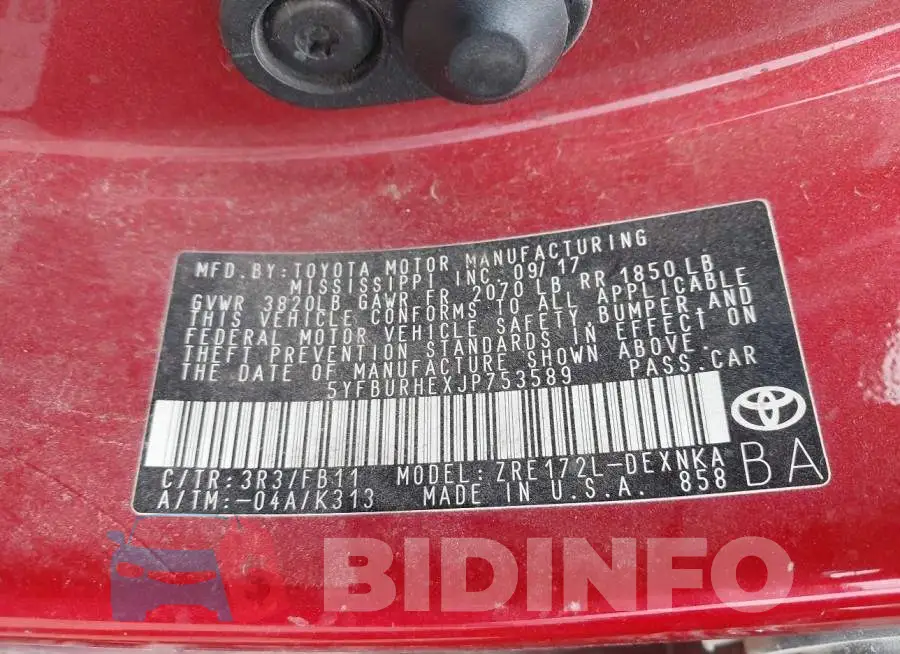 5YFBURHEXJP753589 Photo# 9