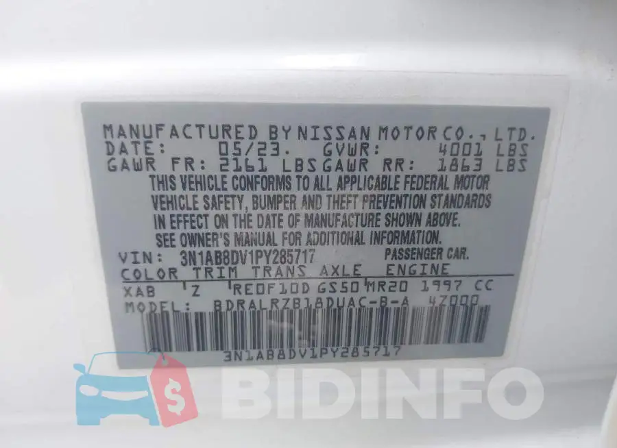 3N1AB8DV1PY285717 Photo# 9