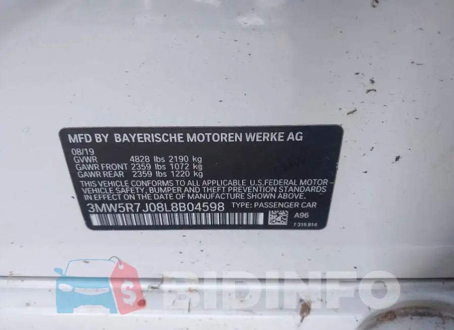 3MW5R7J08L8B04598 Photo# 9