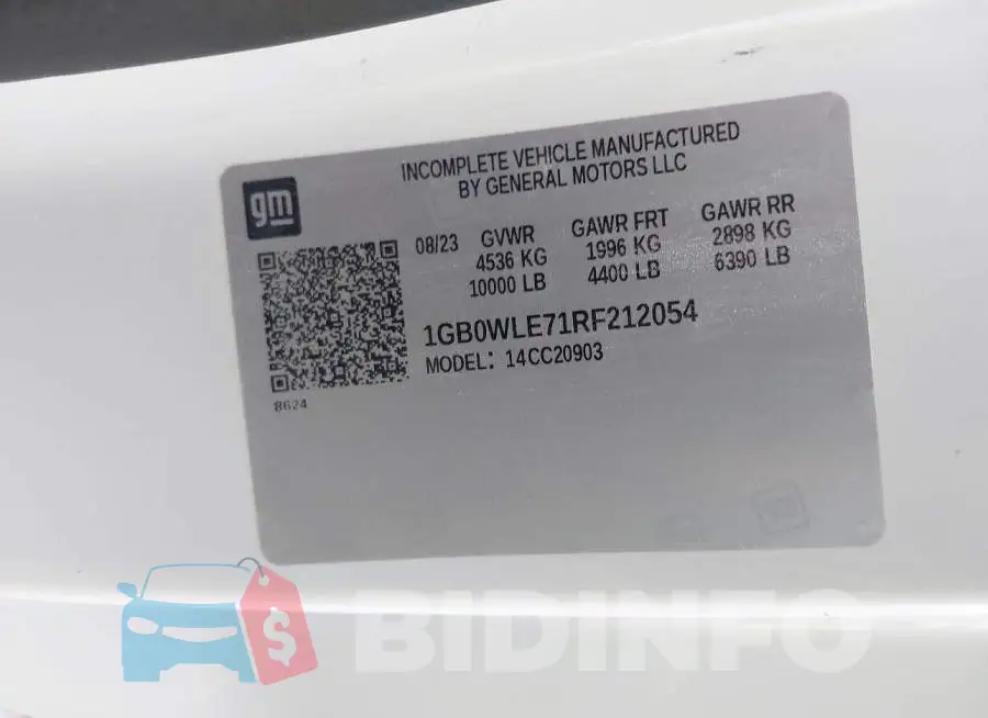 1GB0WLE71RF212054 Photo# 9