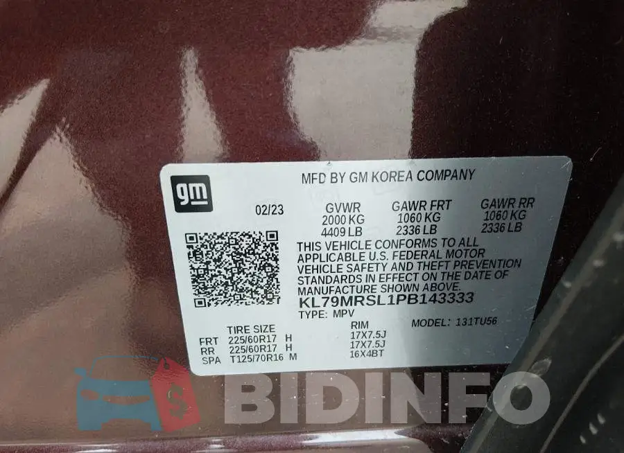 KL79MRSL1PB143333 Photo# 9