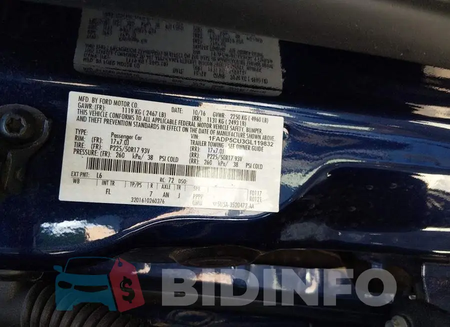 1FADP5CU3GL119832 Photo# 9