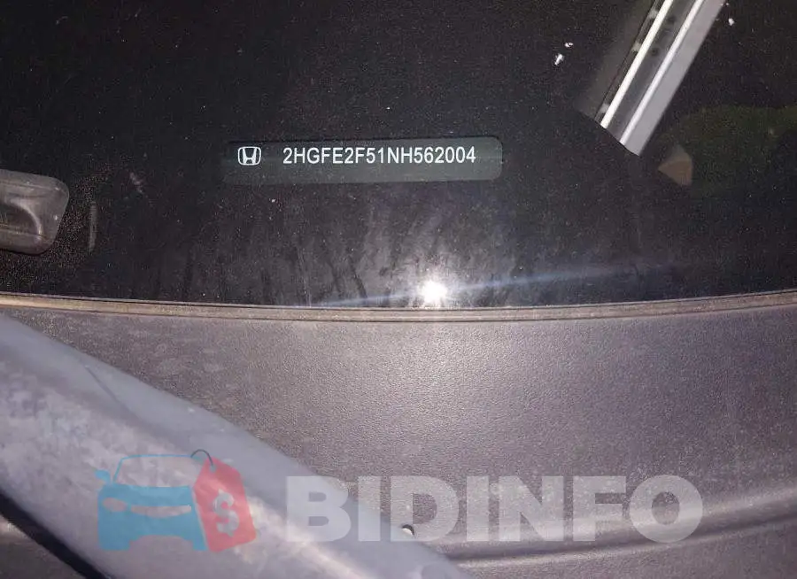 2HGFE2F51NH562004 Photo# 9