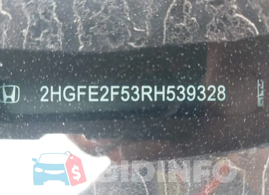 2HGFE2F53RH539328 Photo# 9