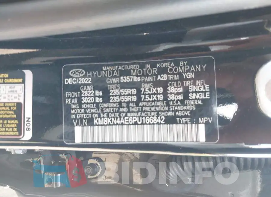 KM8KN4AE6PU166842 Photo# 9