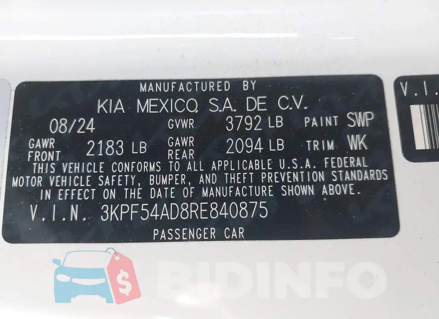 3KPF54AD8RE840875 Photo# 9