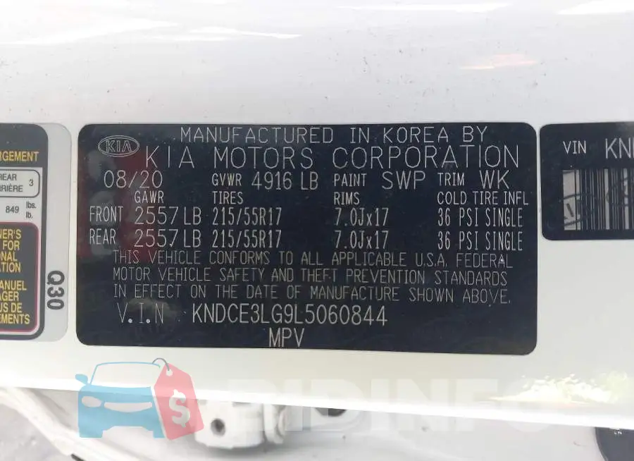 KNDCE3LG9L5060844 Photo# 9