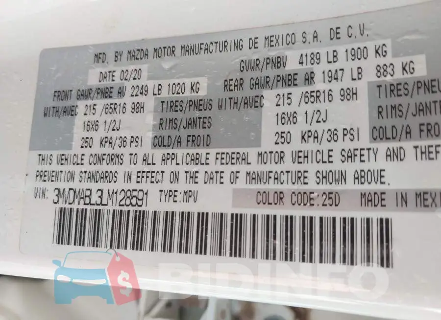 3MVDMABL3LM128591 Photo# 9