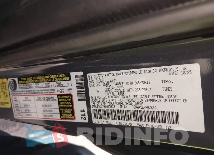 3TMLB5JN7SM205832 Photo# 9