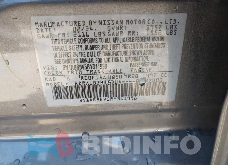 3N1AB8BV5RY311998 Photo# 9
