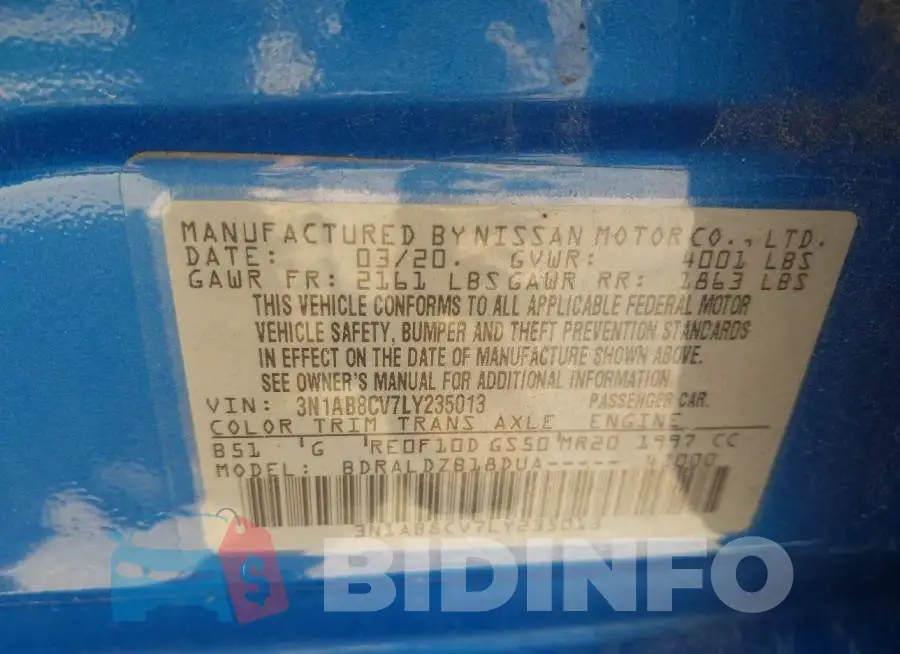 3N1AB8CV7LY235013 Photo# 9