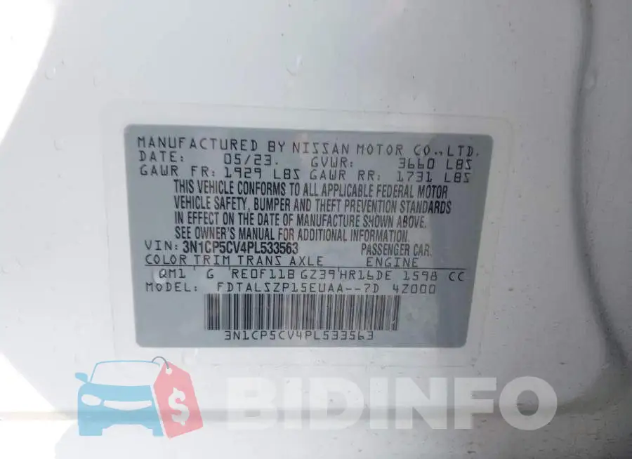 3N1CP5CV4PL533563 Photo# 9