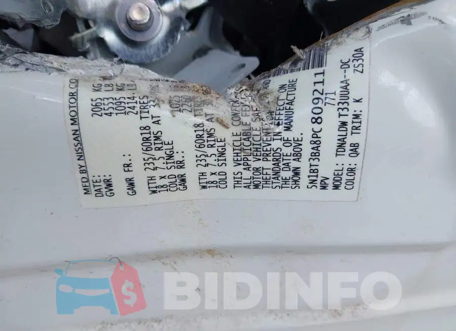 5N1BT3BA8PC809211 Photo# 8