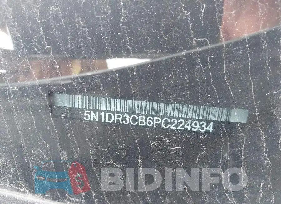 5N1DR3CB6PC224934 Photo# 9