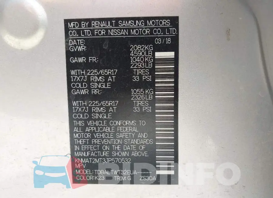 KNMAT2MT3JP570532 Photo# 9