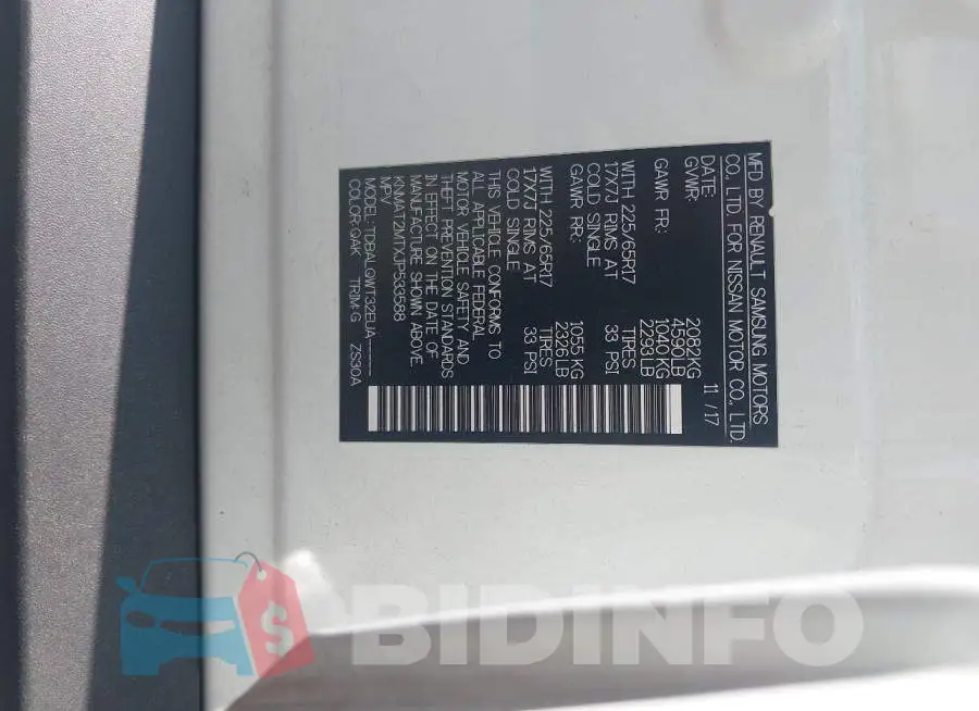 KNMAT2MTXJP533588 Photo# 9