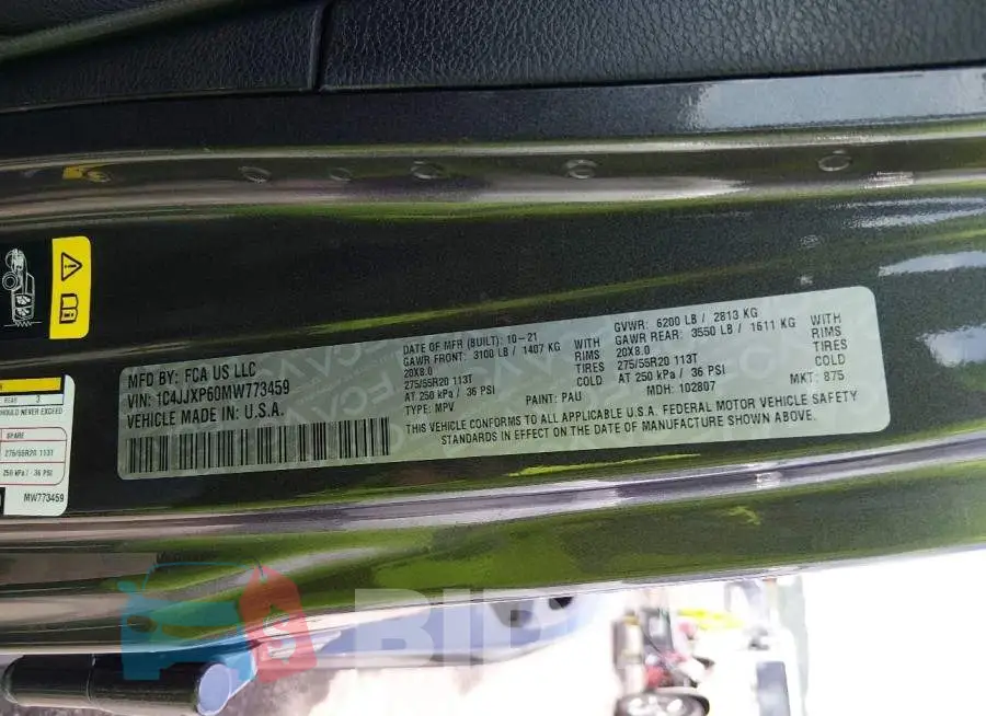 1C4JJXP60MW773459 Photo# 9