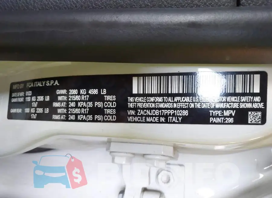 ZACNJDB17PPP10286 Photo# 9